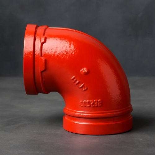 Колено короткое под муфту грувлок ковкий чугун 90 ДУ 300 (ДН 220) 12