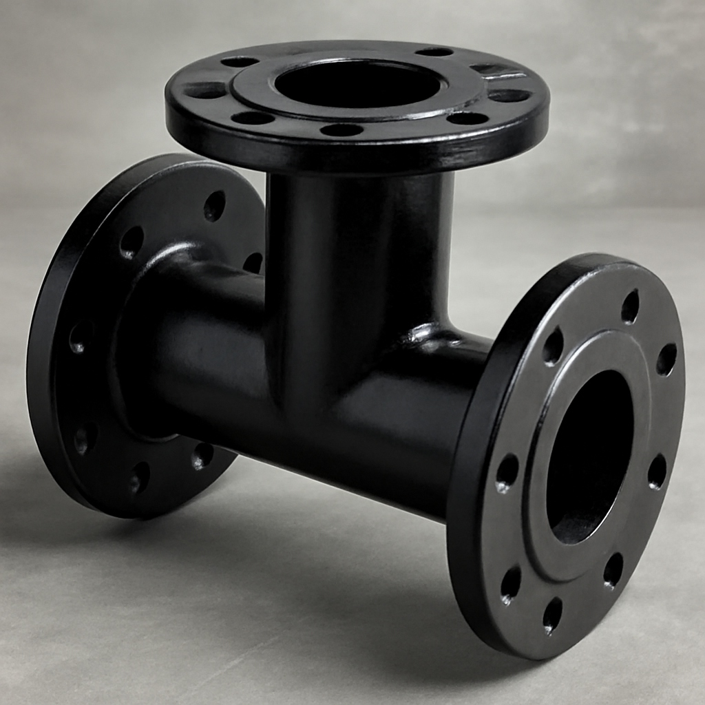 Тройник фланцевый чугунный ТФ 900х500 мм ГОСТ 5525-88